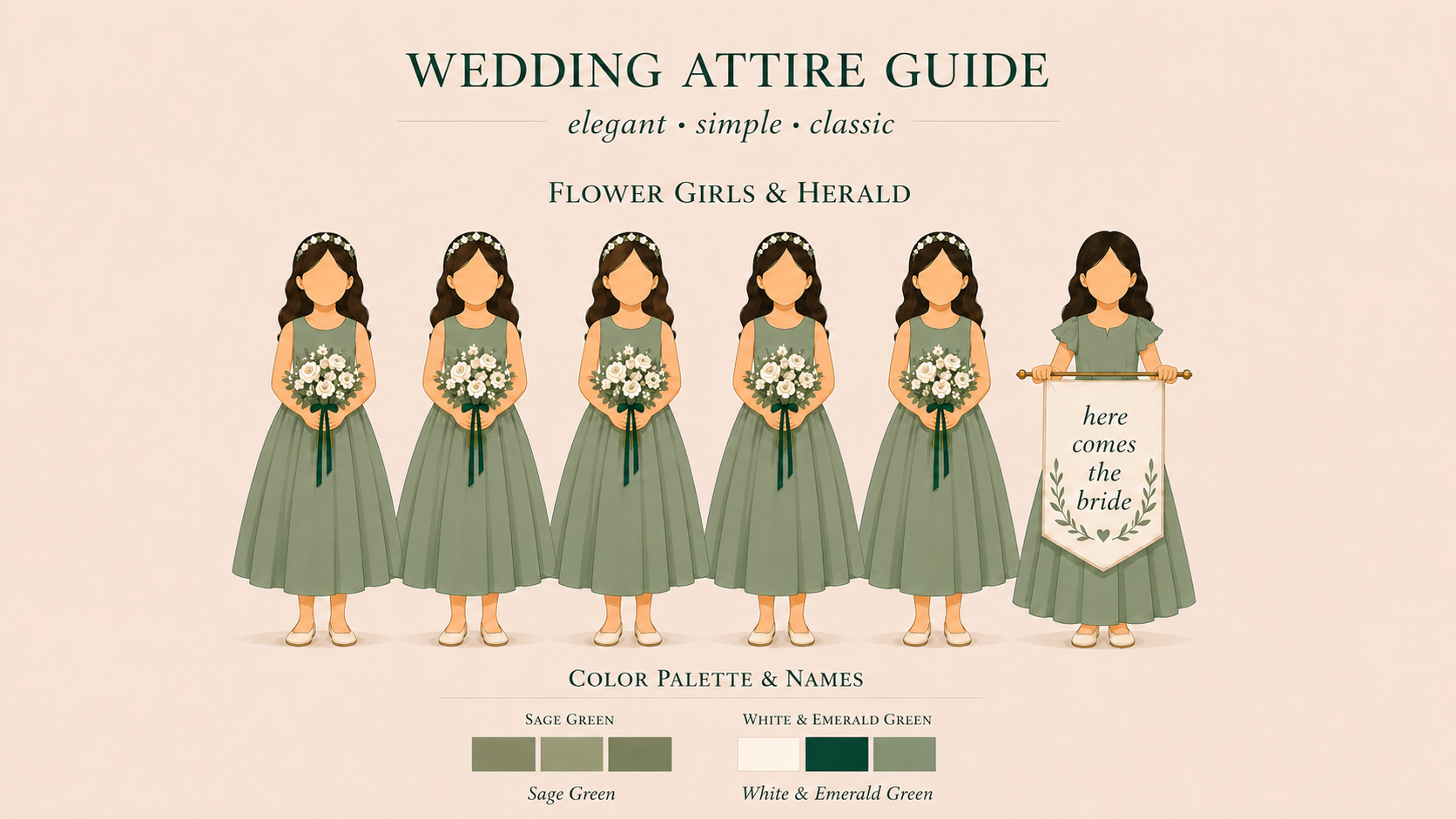 Flower Girls & Herald Dress Code